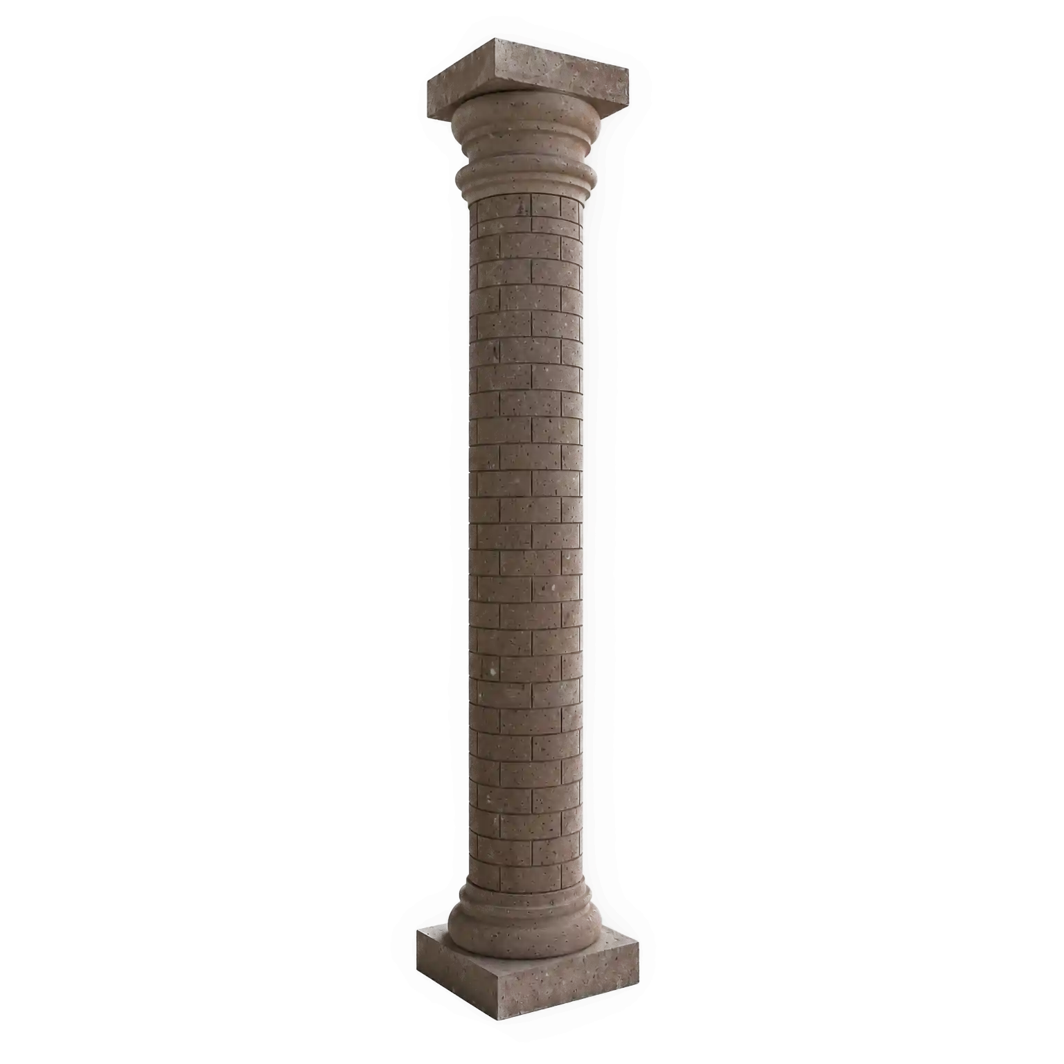 Columna tabique 30 diametro 2.40 alto Canela