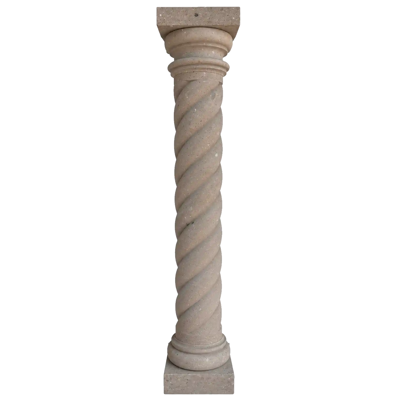 Columna trenzada 30 diametro 2.40 alto Canela