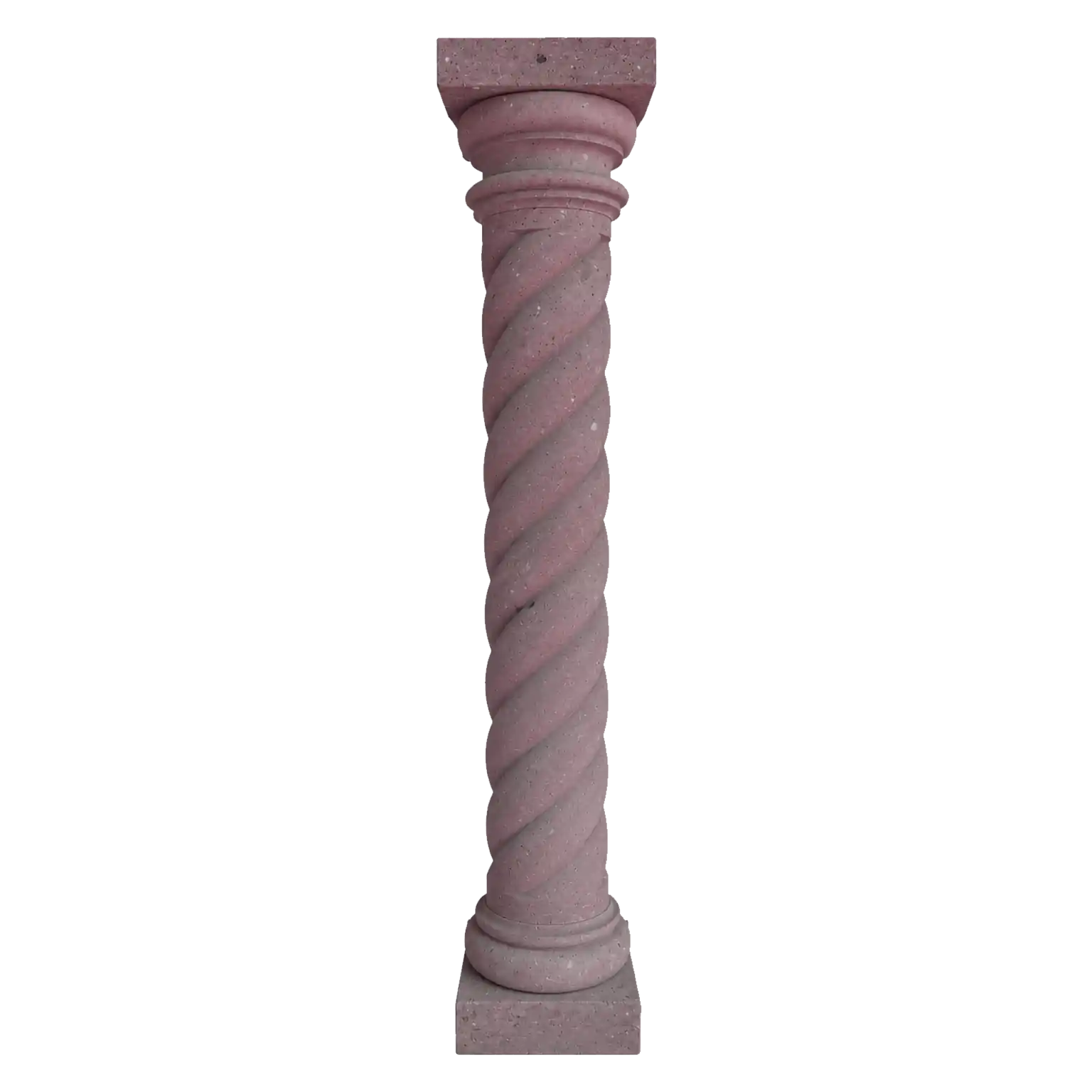 Columna trenzada 30 diametro 2.40 alto Rosa
